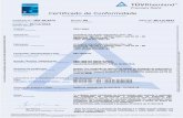TÜV 18.3272 CI 0 : Certificado De ConformidadeœV-18...TÜV 18.3272 CI 0 : Certificado De Conformidade Author TÜV Rheinland do Brasil Ltda Subject TÜV 18.3272 CI 0 : Certificado