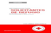 INFORMACION PARA SOLICITANTES DE REFUGIO · 2018-03-09 · solicitantes de refugio, inmigración, visas, permisos de trabajo y otros tipos de asesoramientos legales. Programa de Asesoría