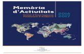 Memòria d’Activitats 2016 - Altaveu...2003/10/01  · • diversos tallers de treball (workshops) a títol individual o de forma grupal, per als col·legis professionals, les associacions,