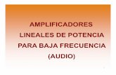 AMPLIFICADORES LINEALES DE POTENCIA PARA BAJA FRECUENCIA … · 2019-06-10 · Frecuencia: el oído puede percibir sonidos entre 20 Hz y 15 kHz. Aunque de forma habitual se considera