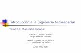 Tema 10: Propulsión Espacialaero.us.es/iia/archivos/Y1112/Tema11.pdf · Tema 10: Propulsión Espacial. 18/05/2011 Introducción a la Ingeniería Aeroespacial 2 ... de Lorentz, creada
