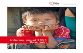 Informe anual 2013 Resumen - awo-mesoamerica.org · Prevenir la violencia mediante el fomento del desarrollo de jóvenes 80,3 CANTERA Prevenir la violencia mediante el desarrollo