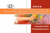 IES “René Favaloro”-Prof. de Educación Especial con ... · 2016 Cuadernillo Propedéutico IES “René Favaloro”-Prof. de Educación Especial con Orientación en Discapacidad