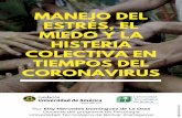 Artículo - Manejo del estrés, el miedo y la histeria colectiva en … · 2020-04-21 · Title: Artículo - Manejo del estrés, el miedo y la histeria colectiva en tiempos del Coronavirus