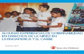 ALGUNAS EXPERIENCIAS DE GOBERNABILIDAD EN DERECHOS …pasc-lac.org/wp-content/uploads/2018/06/Experiencias-de... · 2018-06-12 · 2 GOBERNABILIDAD EN DERECHOS DE LA NIE Créditos