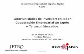 Oportunidades de Inversión en Japón Cooperación Empresarial en Japón …contenidos.ceoe.es/CEOE/var/pool/pdf/cms_content_documents-file-… · JAPÓN B»F·ESPAÑA F ·(Millones