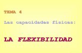Las capacidades físicas: LA FLEXIBILIDADLA FLEXIBILIDAD Y EL APARATO LOCOMOTOR 2. COMPONENTES DE LA FLEXIBILIDAD 3. EFECTOS BENEFICIOSOS DEL TRABAJO DE LA FLEXIBILIDAD EN LA SALUD