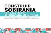 CONSTRUIR SOBIRANIA · Hi ha un retard des de setembre del 2015. 2. Ampliar els fons per a Jornals de Vila o per a Polítiques Actives d’Ocupació. Incrementar la contractació