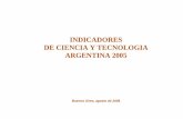 INDICADORES DE CIENCIA Y TECNOLOGIA ARGENTINA 2005acreditacion.unsl.edu.ar/wp-content/uploads/estadisticas... · INDICADORES DE CIENCIA Y TECNOLOGIA ARGENTINA 2005 CARTA A LOS LECTORES