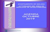 AGENDA OCTUBRE 2019 - Ayuntamiento de Málaga OCTUBRE AREA.pdf · 2019-10-22 · 4 XVII Muestra de Cine Mujeres en Escena La Muestra de Cine: Mujeres en Escenaµ organizada por el