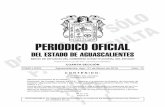 PERIODICO OFICIAL · primero de la presente resolución, el día veintiocho de julio de dos mil catorce, se publicó en el Perió-dico Oficial del Estado de Aguascalientes, Edición