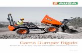 Gama Dumper Rígido - AUSA · - Gran confort y seguridad en la conducción gracias a la transmisión hidrostática (D 250 RHGS). - Especialmente apto en los trabajos de gran envergadura