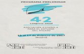 PROGRAMA PRELIMINAR - AEEHaeeh.es/wp-content/uploads/2016/12/Preliminar-AEEH-2017... · 2016-12-23 · PROGRAMA PRELIMINAR ASOCIACIÓN ESPAÑOLA PARA EL ESTUDIO DEL HÍGADO ASOCIACIÓN