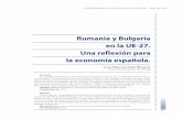 Rumania y Bulgaria en la UE-27. Una reflexión para la economía … · Rumania y Bulgaria en la UE-27. Una reflexión para la economía española. Resumen La entrada de Bulgaria