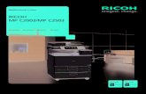 RICOH MP C2003/MP C2503 · Copiadora Impresora Facsímil Escáner RICOH MP C2003/MP C2503 Multifuncional a Color monocromático y a todo color monocromático ... casi cualquier solicitud