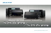 Motor de impresión industrial - SATO Europe · Funciones - Autodiagnósticos Comprobación del cabezal térmico, detección del fin del ribbon, prueba de impresión, detección de