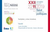 Presentación de PowerPoint · Pionera colaboración en materia de Nutrición El Hospital Sant Joan de Déu y Nestlé han puesto en marcha una pionera colaboración en materia de