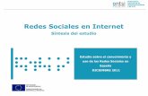 Redes Sociales en Internet - xarxanet.orgxarxanet.org/sites/default/files/presentacio_estudi_ontsi.pdfBase: Perfiles individuales de redes sociales de cada categoría en las que hay