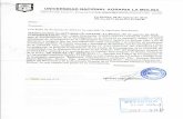 Universidad Nacional Agraria La Molina · Con fecha 05 de agosto de 2016 se ha expedido la siguiente Resolución: "RESOLUCIÓN No.0277-2016-CU-UNALM.- La Molina, 05 de agosto de 2016.