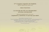 La consulta del niño con discapacidad: primeras … CONARPE/ciruzzi...37º Congreso Argentino de Pediatría MENDOZA, Septiembre 29/30 y Octubre 1/2 2015 MESA REDONDA La consulta del