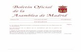 Boletín Oficial de la Asamblea de Madrid · BOLETÍN OFICIAL DE LA ASAMBLEA DE MADRID / Núm. 232 / 3 de marzo de 2015 27988 ÍNDICE GENERAL DEL BOLETÍN OFICIAL DE LA ASAMBLEA DE