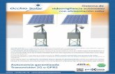 Sistema de videovigilancia aut nomo con ... - Proxima Systems€¦ · OCCHIO SOLAR es un sistema IP de videovigilancia alimentado por un panel solar fotovoltaico, que adem s carga
