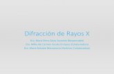 Difracción de Rayos X - Universidad de Sonora · difracción de rayos X. los diagramas de la línea superior corresponden al sistema en donde la luz se difracta, y los de la inferior