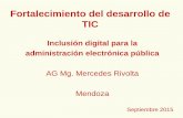Fortalecimiento del desarrollo de TIC - WordPress.com · 2015-09-23 · Habeas Data •Ley Nº 23.054 adhesión Pacto San José de Costa Rica •Ley Nº 25.326 Protección Datos ...