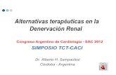 Alternativas terapéuticas en la Denervación Renalcaci.org.ar/assets/misc/docs/iv-simposio-tct-caci... · Criterios de Inclusión • Presión sistólica 160 mmHg / 90 mmHG ( 150