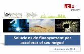 Solucions de finançament per accelerar el seu negocimedia.firabcn.es/content/S092014/docs/presentacions...2 L'Institut Català de Finances som una entitat financera pública, fundada