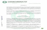 PREAMBULO - cooacueducto.coop · que regirá su acuerdo cooperativo, en los términos que se describen a continuación CAPITULO I DISPOSICIONES GENERALES Artículo 1. NATURALEZA JURÍDICA