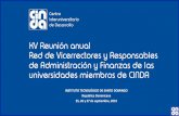 XV Reunión anual Red de Vicerrectores y Responsables de ... · • Sistematización de prácticas innovadoras para la docencia, con énfasis en ... Compartir experiencias y buenas