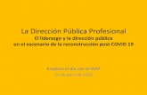 La Dirección Pública Profesional · • 4. La determinación de las condiciones de empleo del personal directivo no tendrá la consideración de materia objeto de negociación colectiva