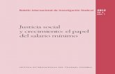 Justicia social y crecimiento: el papel del salario …...1 Boletín Internacional de Investigación Sindical 2012 vol. 4 núm. 1 Justicia social y crecimiento: el papel del salario