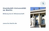 Humboldt-Universität zu Berlin · Ihr Transcript of Records zu erhalten. All incoming students are required to fill in our Learning Agreement (LA), most often in addition to the