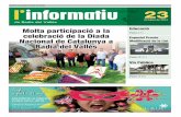 Butlletí municipal de Badia del Vallès l'informatiu 23 · El Programa CROMA con-sisteix en tallers d’estudi as-sistit a primària. a càrrec de l’Ajuntament amb la col-laboració