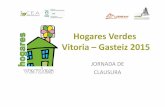Hogares Verdes Vitoria –Gasteiz 2015 · Vitoria –Gasteiz 2015 JORNADA DE CLAUSURA ¿Quieres ahorrar en ... energético de tu hogar! La participación. 1PRESENTACIÓN DEL PROGRAMA