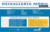 Calendari 2020 Deixalleria Mòbil - Sabadellca.sabadell.cat/.../21045_Calendari_2020_mobiblau.pdf · CALENDARI DE PARADES I HORARIS Districte 4t. Tots els dijous de cada mes* Districte