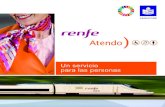 Renfe ATENDO · 6 Guía del servicio Renfe ATENDO Comprueba que la estación de la que sales y a la que llegas tiene servicio Renfe ATENDO. Hay estaciones con Asistencia Permanente.
