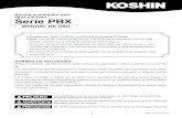 Bomba sumergible para Serie PBX - KOSHIN LTD · zar la bomba de manera incorrecta se explican conforme a las clasificaciones de «PELIGRO», «ADVERTENCIA» y «PRECAUCIÓN». Estas