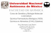 Universidad Nacional Autónoma de México · 2. Regulación genética en eucariontes 2.1. Conocerá el papel de la cromatina y de los nucleosomas en la regulación genética. X 2.2.