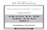 ARANCEL DE ADUANAS 2017 - WordPress.com€¦ · 606472 NORMAS LEGALES Viernes 16 de diciembre de 2016 / El Peruano DECRETO SUPREMO Nº 342-2016-EF APRUEBAN EL ARANCEL DE ADUANAS 2017