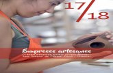 artesans 2017 - Escapada Empordà · Artesans i artesanes de diferents oﬁcis, amb la seva expertesa, faran realitat els vostres desitjos: una vaixella de ceràmica personalitzada,