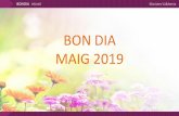 BON DIA MAIG 2019 - Maristes Valldemia · 2019-05-29 · 3..... DIVENDRES Moltes maneres de dir "mama" un sol significat "Amor", feliç dia de la mare.