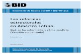 Las reformas estructurales en América Latina · inadecuados para medir las políticas estructurales en Argentina y Venezuela durante la década del 2000, algunas de laspues políticas