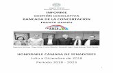 Honorable Cámara de Senadores INFORMEjerovia.org/gestion2018.pdf · Esta presentación se enmarca en la política de transparencia y participación protagónica de la Concertación
