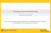 Instructivo para Usuarios/as web - Buenos Aires...Portal de Concursos Esta guía le proporcionará ayuda para realizar de manera efectiva la inscripción a los Concursos Públicos.