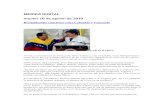 martes 10 de agosto de 2010 - socialwatch.org · martes 10 de agosto de 2010 Reestablecidas relaciones entre Colombia y Venezuela UNION RADIO **** Los presidentes de Venezuela, Hugo