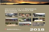 MEMÒRIA DE LA RESERVA NACIONAL DE AÇA DEl’envol de 6 polls de niu natural i 2 més procedents de cria en captivitat. En el marc del pla de dinamització de la Reserva, aprovat