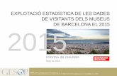 EXPLOTACIÓ ESTADÍSTICA DE LES DADES DE VISITANTS DELS ...€¦ · Explotació estadística de les dades de visitants dels museus de Barcelona el 2015 5 En el cas de les enquestes,